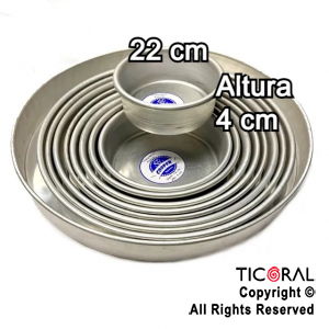 TORTERA ALUMINIO ALTURA 4cm N.22 (H) x 1